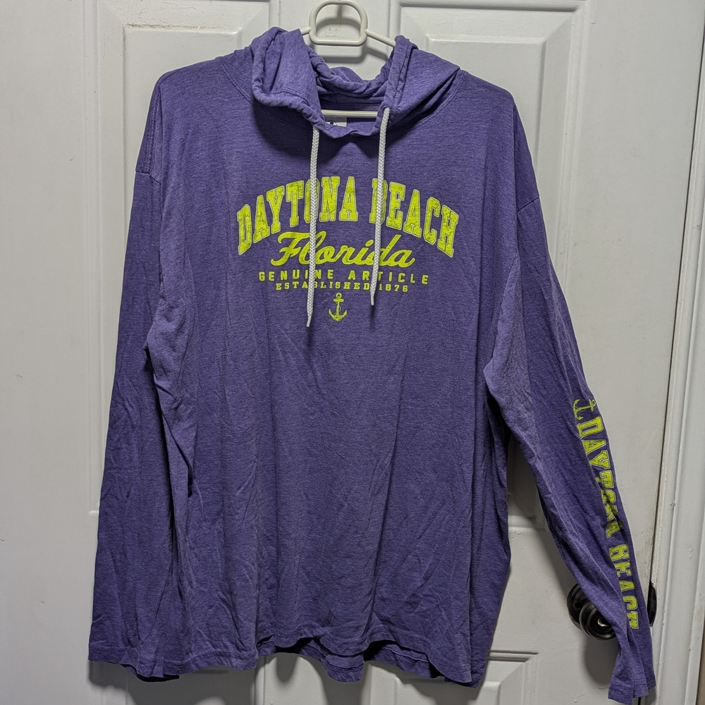 Daytona Beach Florida Purple Long Sleeve Tee
